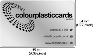 plastic card dimensions