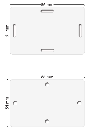 holes or slots punched